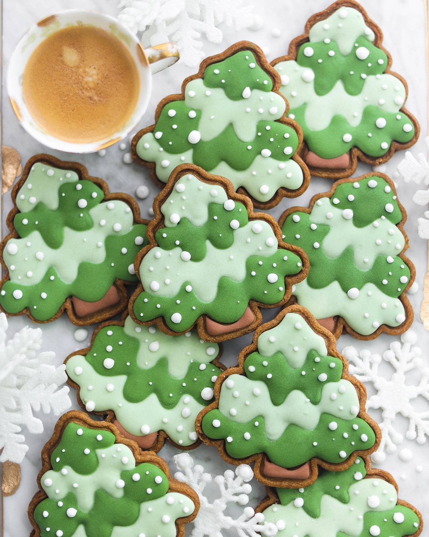 Christmas Tree Gingerbread Cookies