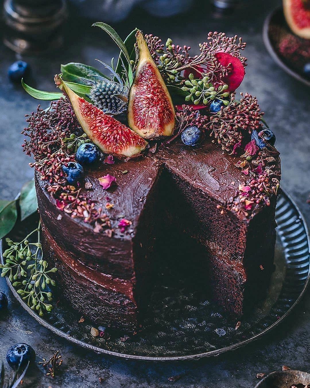Vegan Chocolate Forest Cake
