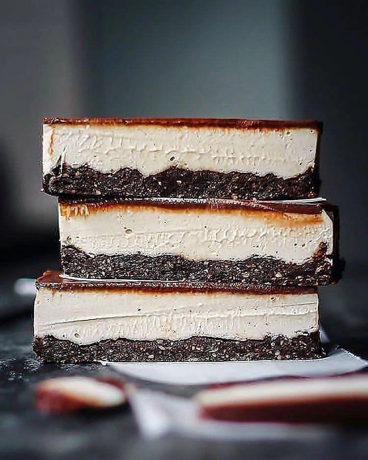 Silky Smooth Cacao and Vanilla Bean Raw Slice