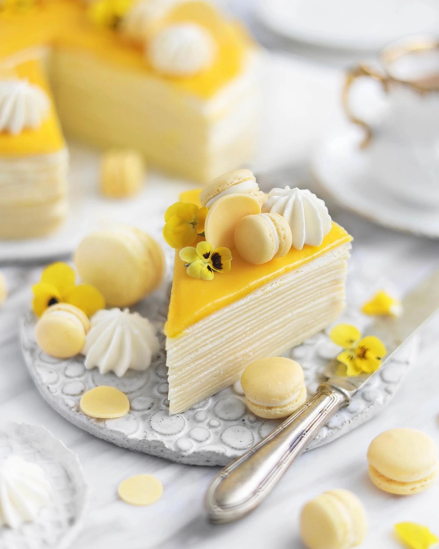 Vegan Mango Crêpe Cake