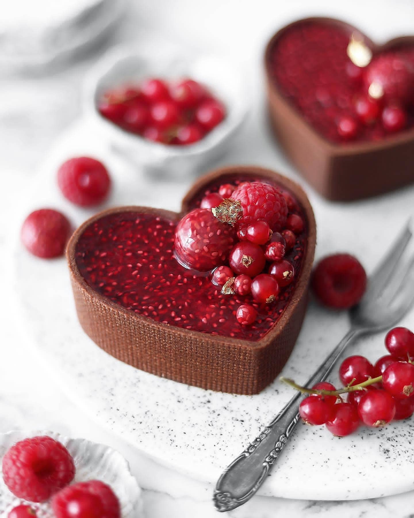 Raspberry Tarts with Chocolate Hazelnut Crust