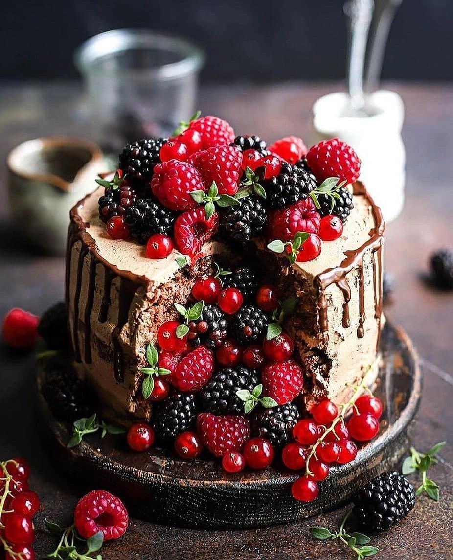 Vegan Mocha Triple Layer Cake