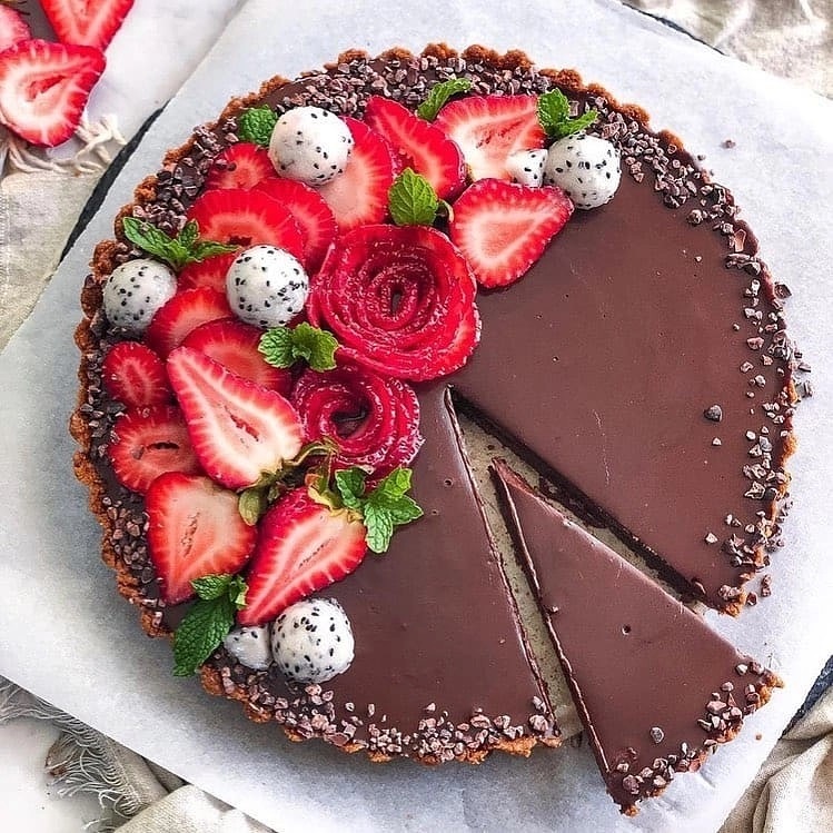Gluten-Free Vegan Chocolate Tart
