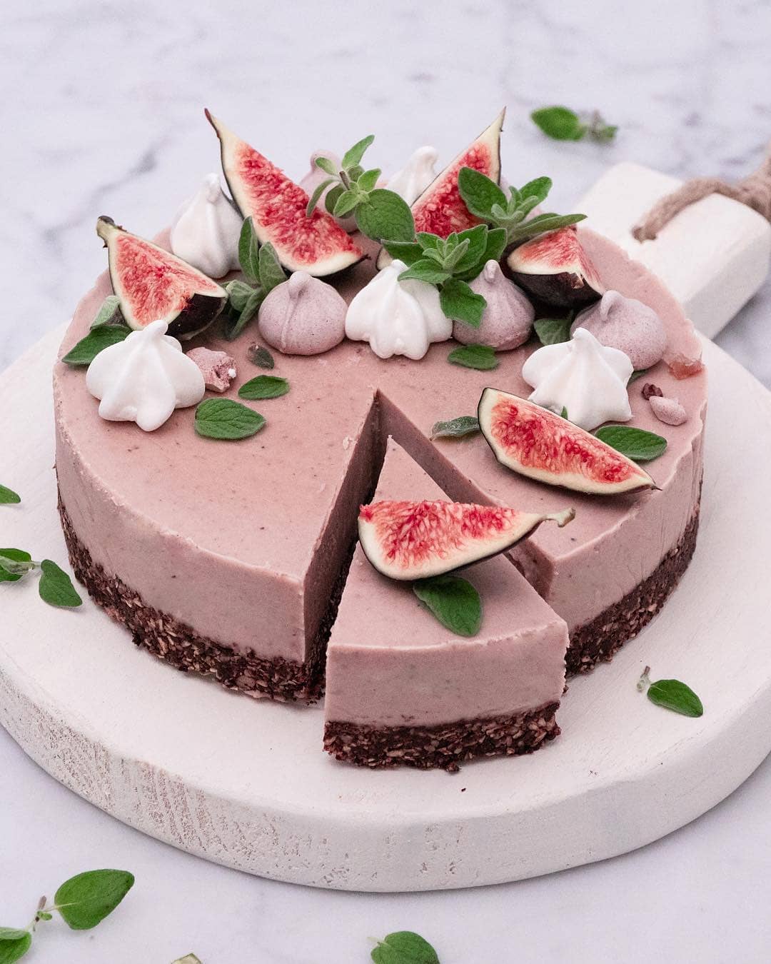 Vegan Chestnut Cheesecake with Oat Crust