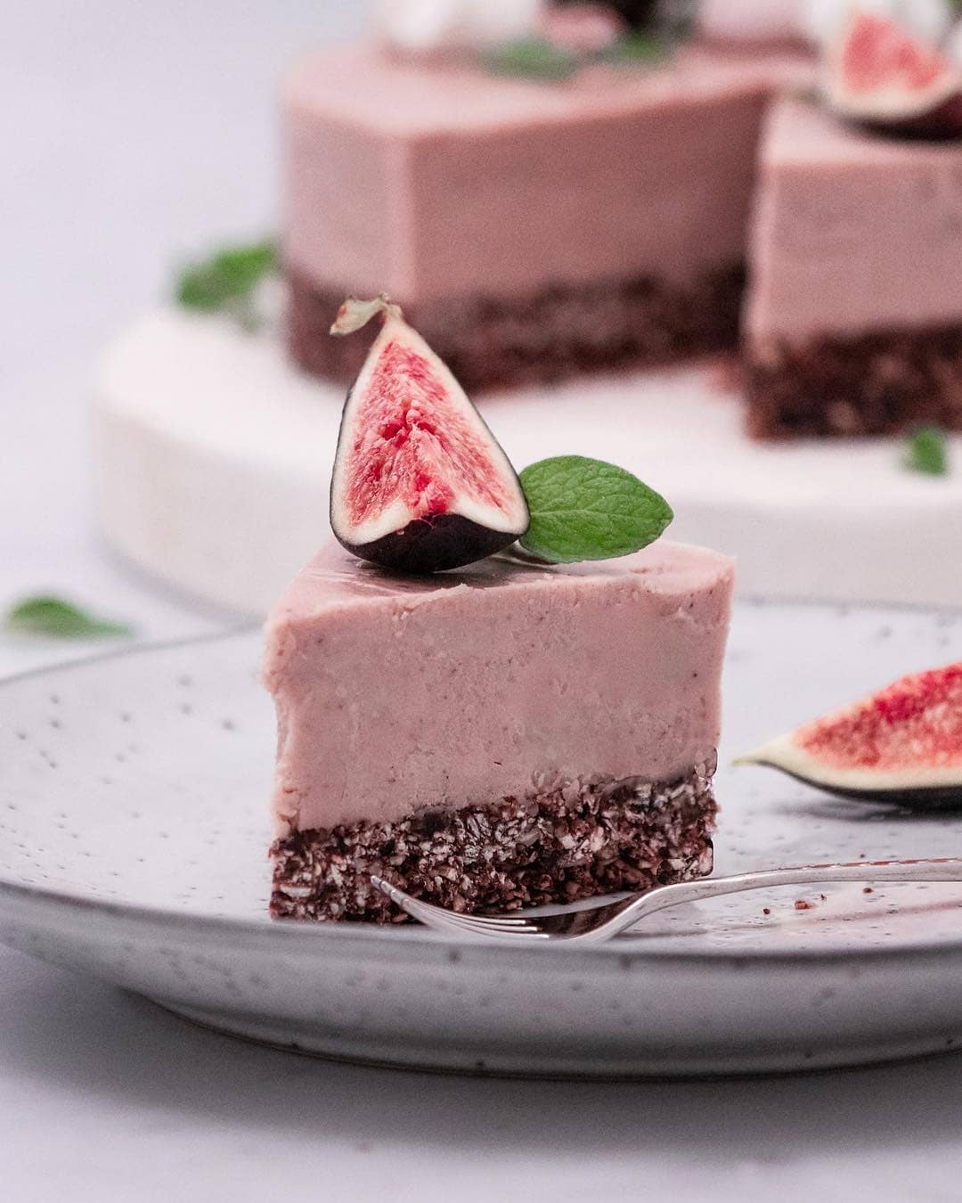 Vegan Chestnut Cheesecake with Oat Crust