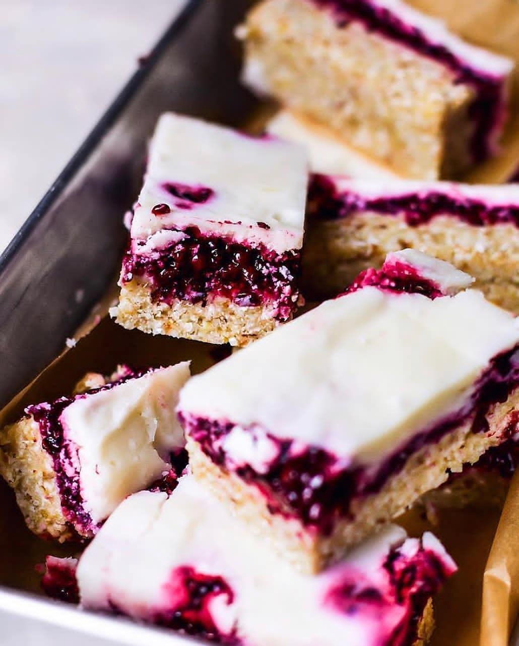 Grain-Free Lemon Blackberry Slice