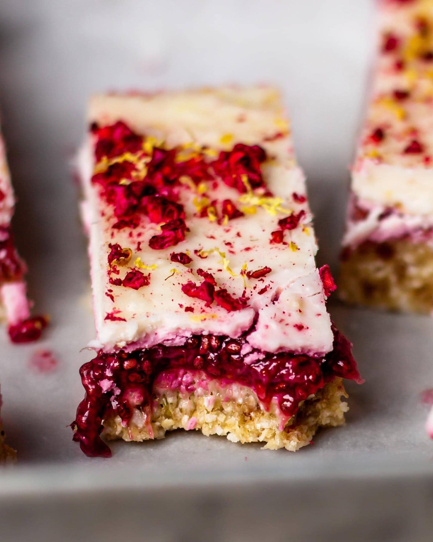 Lemon Slice with Gooey Raspberry Jam Delight