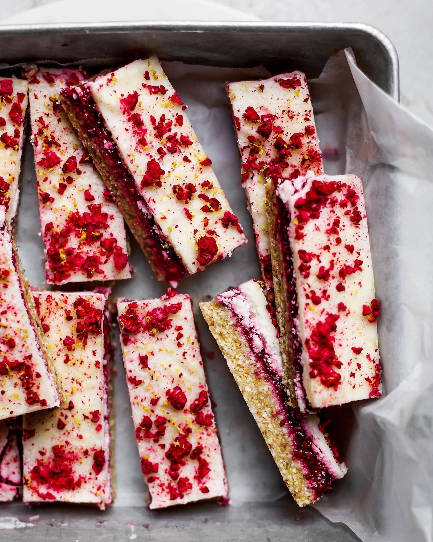 Lemon Slice with Gooey Raspberry Jam Delight