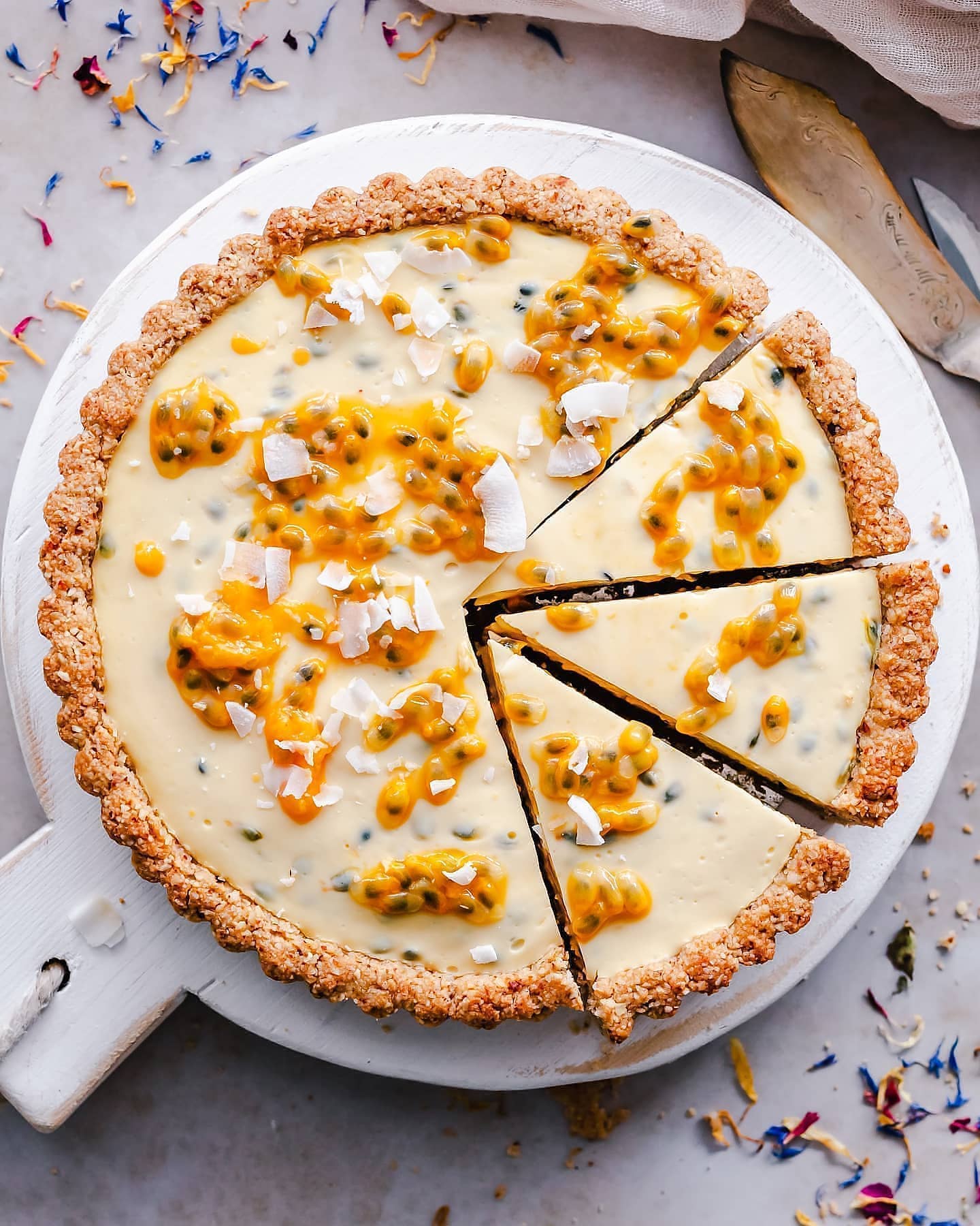 Passion Fruit Custard Tart