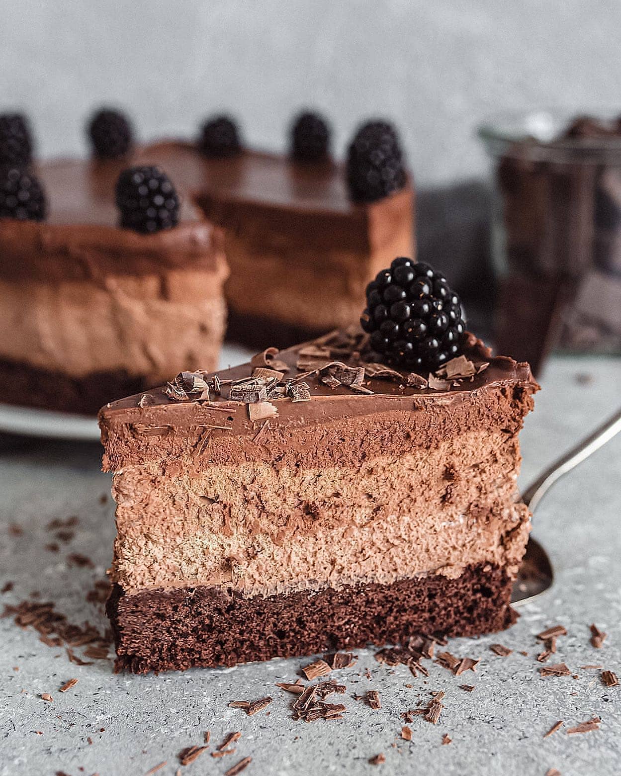 Vegan Chocolate Mousse Cake