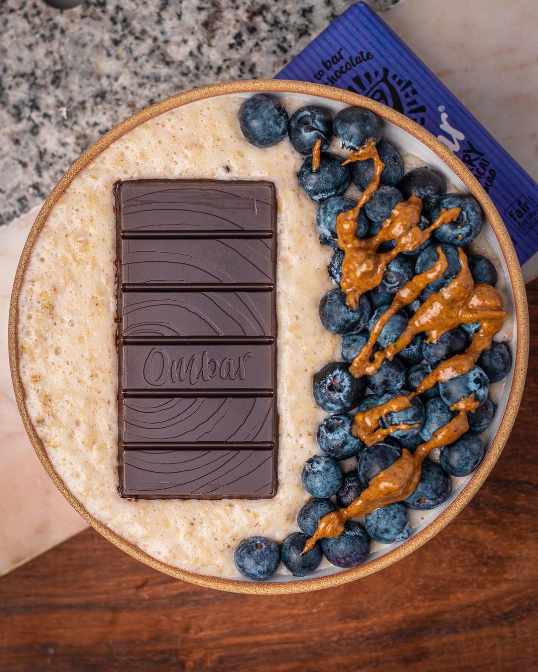 Blueberry Protein Oats Breakfast Dish