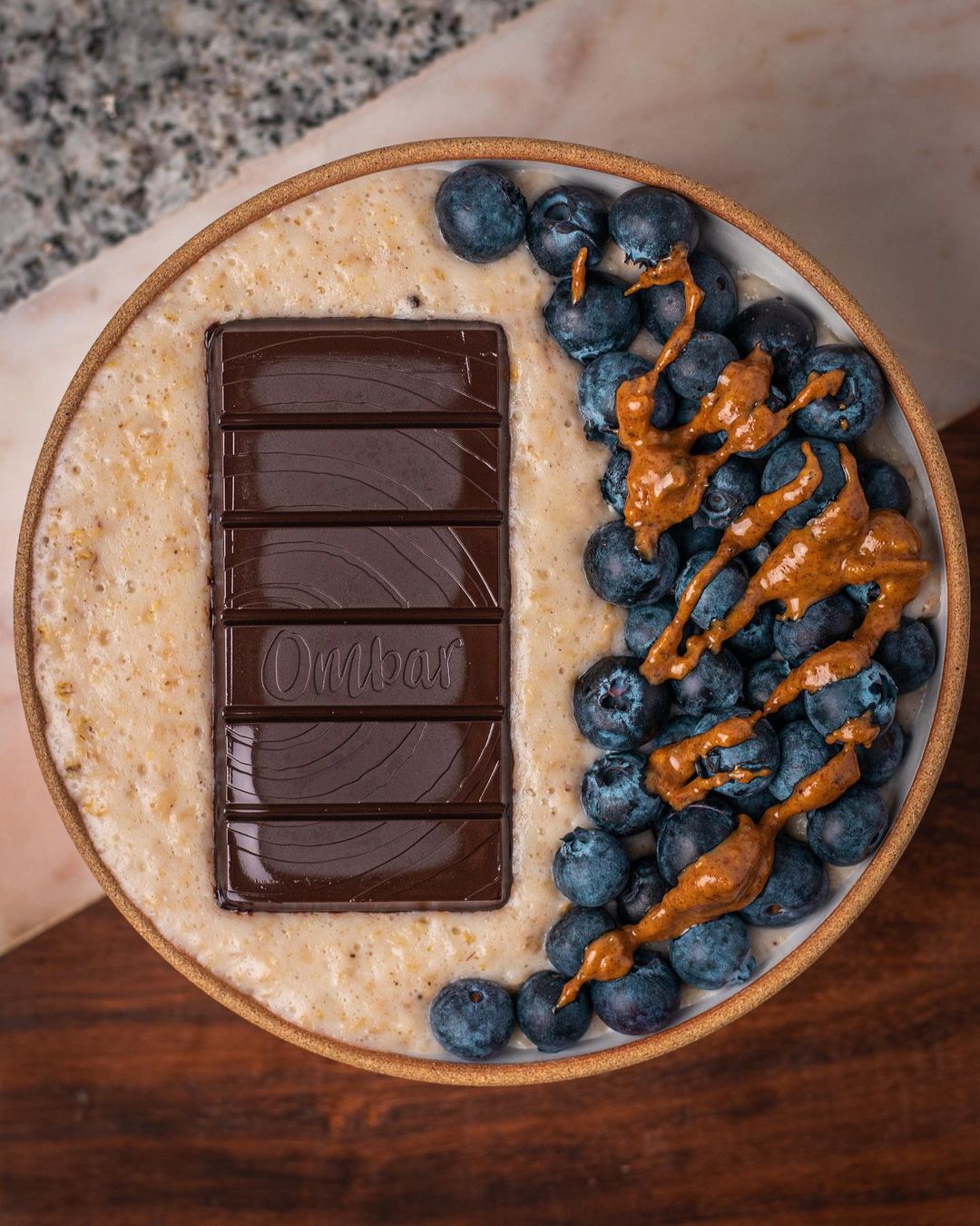 Blueberry Protein Oats Breakfast Dish