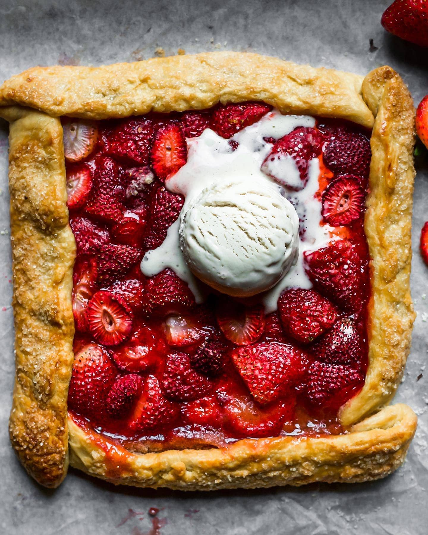 Strawberry Vanilla Galette