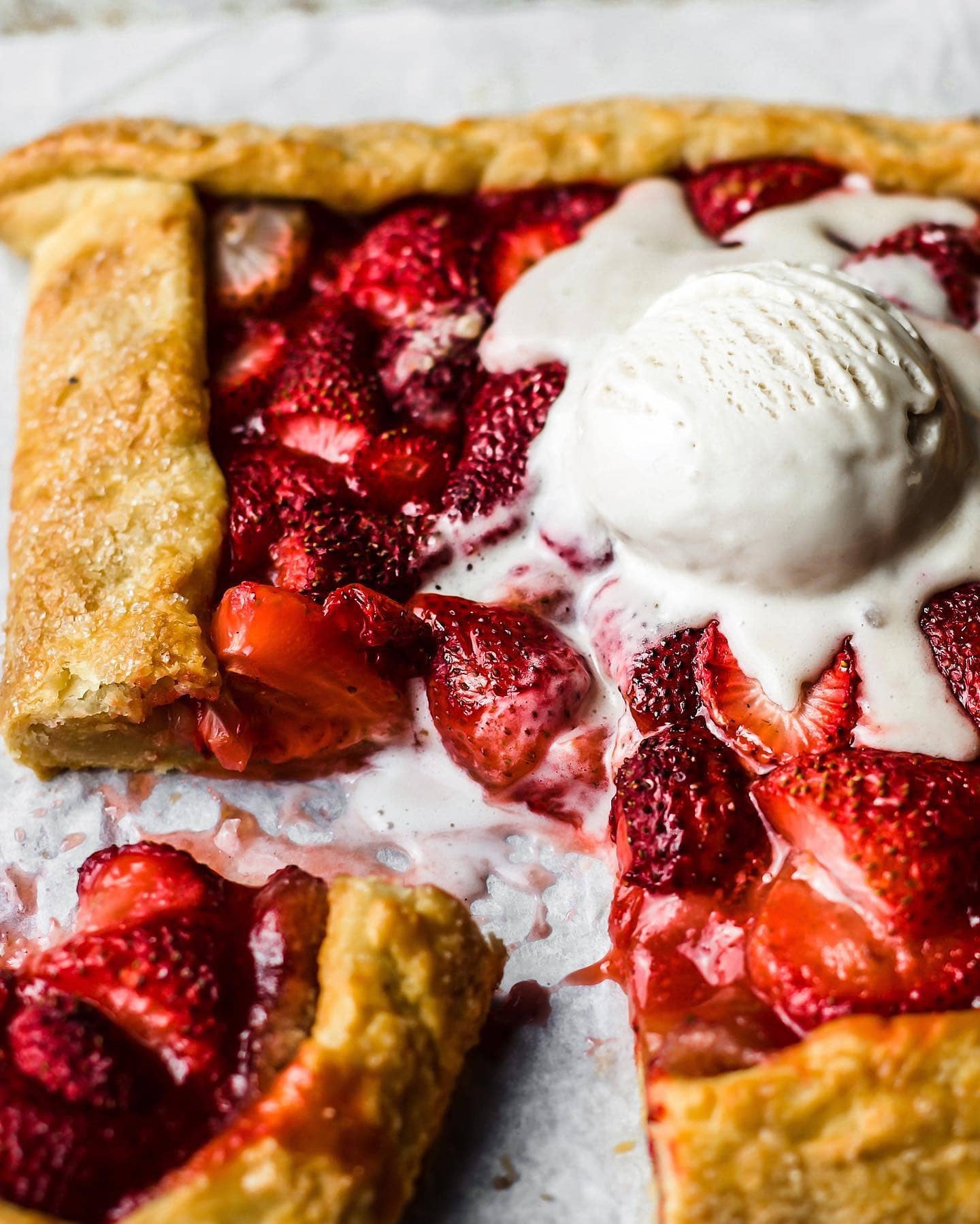 Strawberry Vanilla Galette