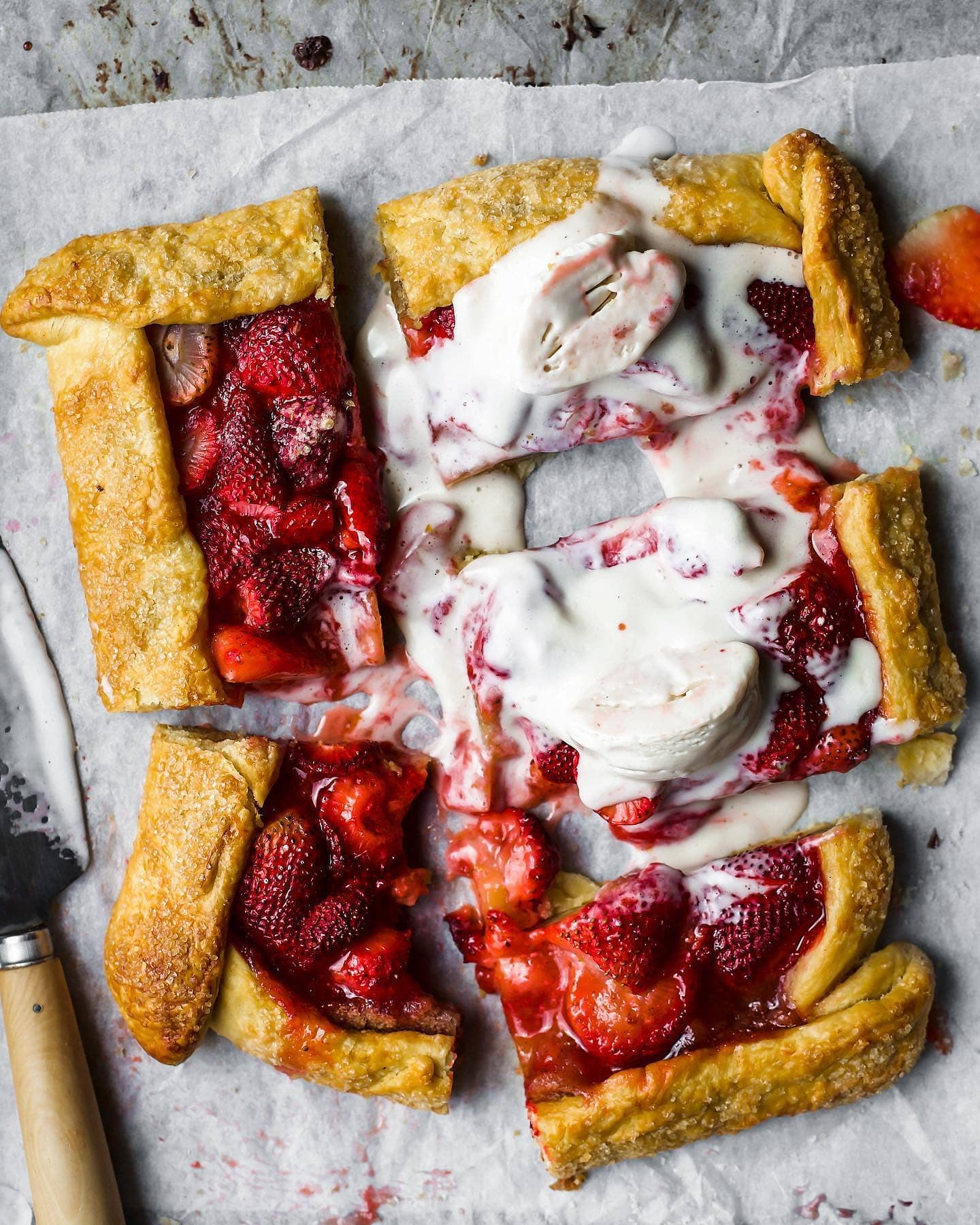 Strawberry Vanilla Galette