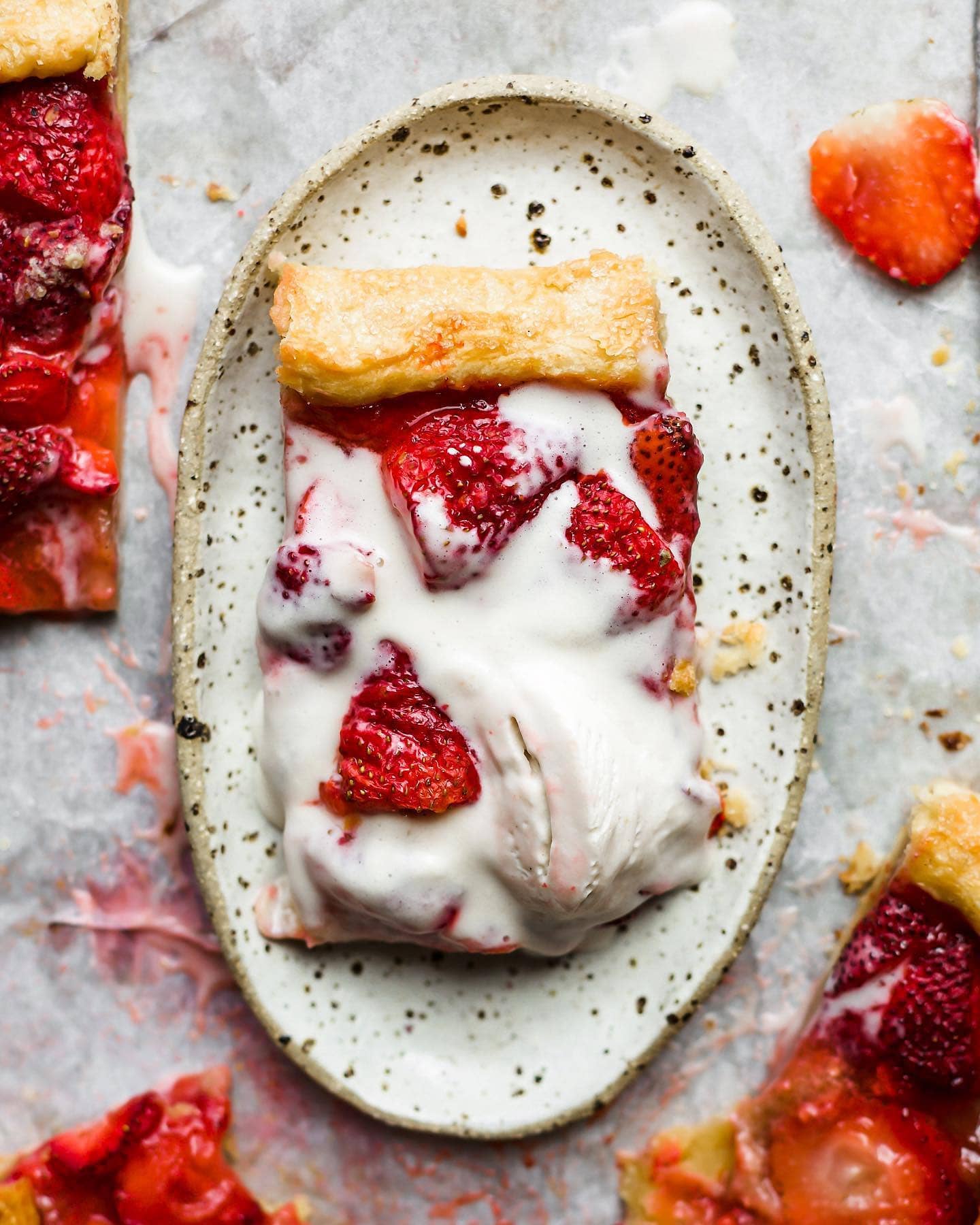Strawberry Vanilla Galette