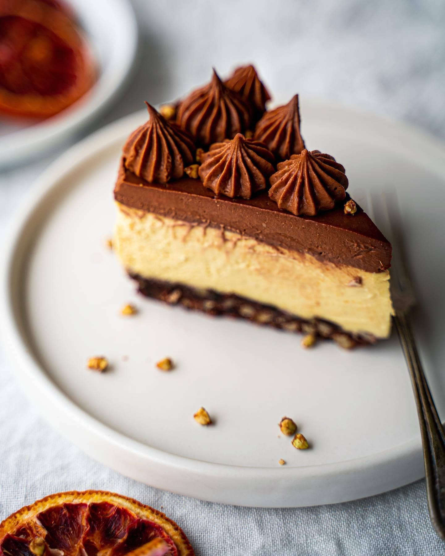 No-Bake Orange Thyme Chocolate Cake