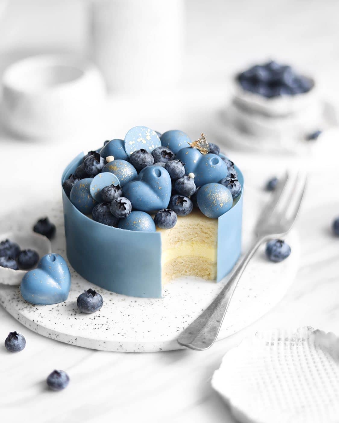Vegan White Chocolate Cake with Chantilly Cream