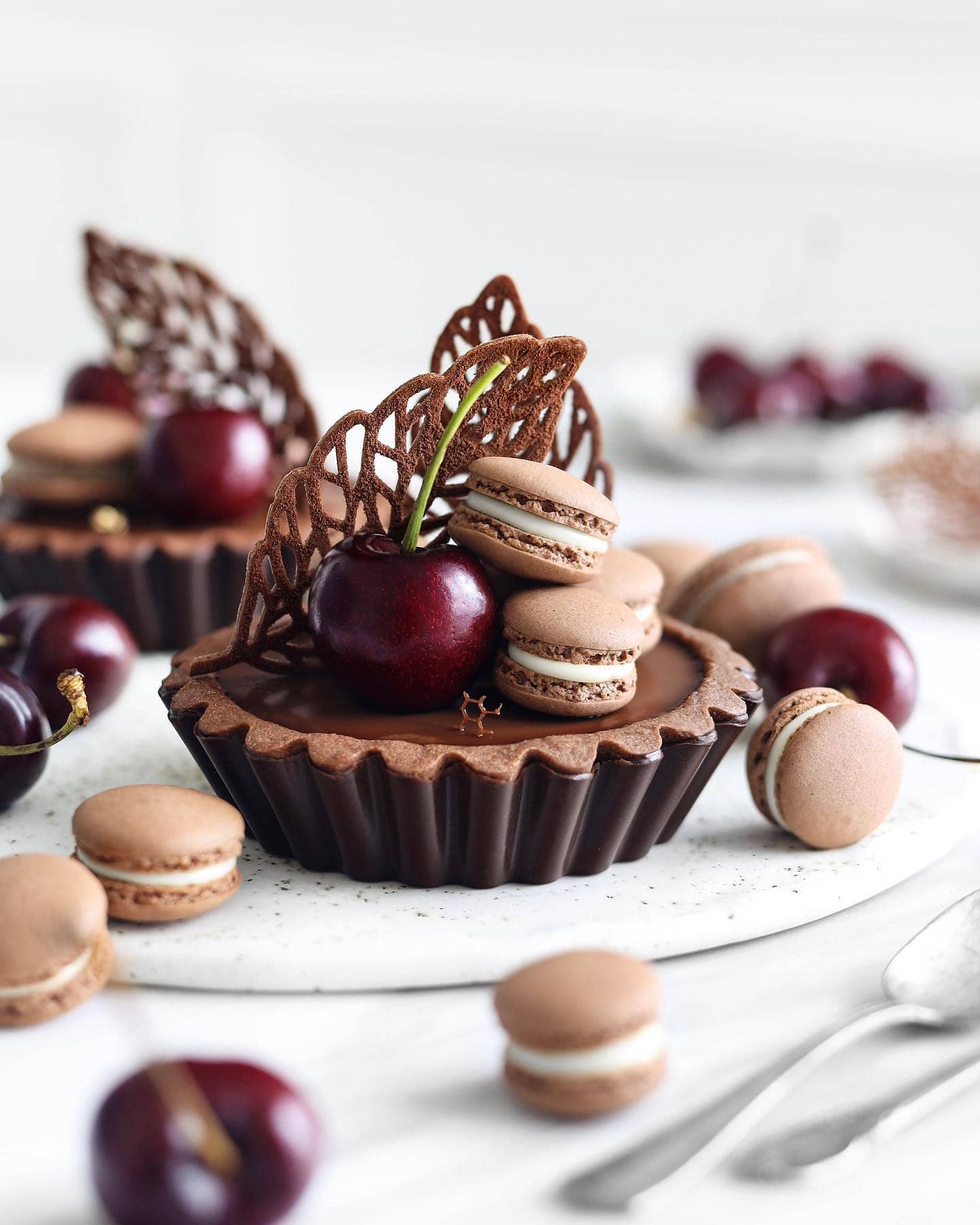Gluten-Free Chocolate Cherry Tart