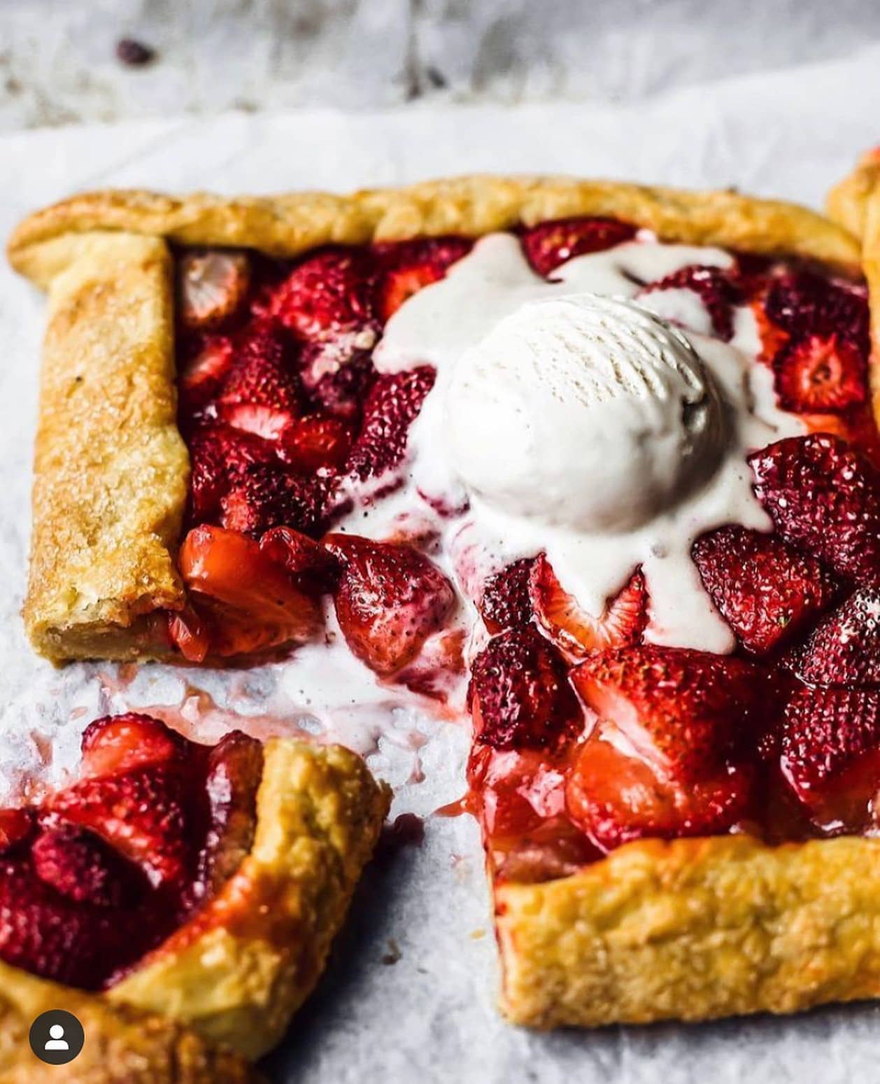 Vegan Strawberry Galette with Easy Flaky Pastry