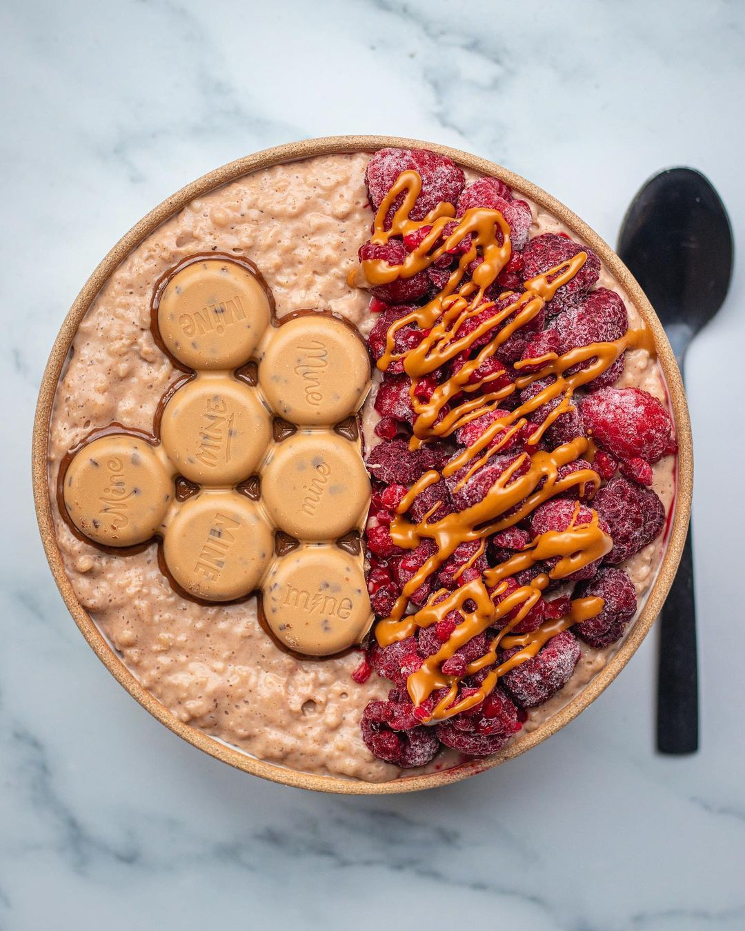 Oat Breakfast Bowl with Yoghurt and Toppings