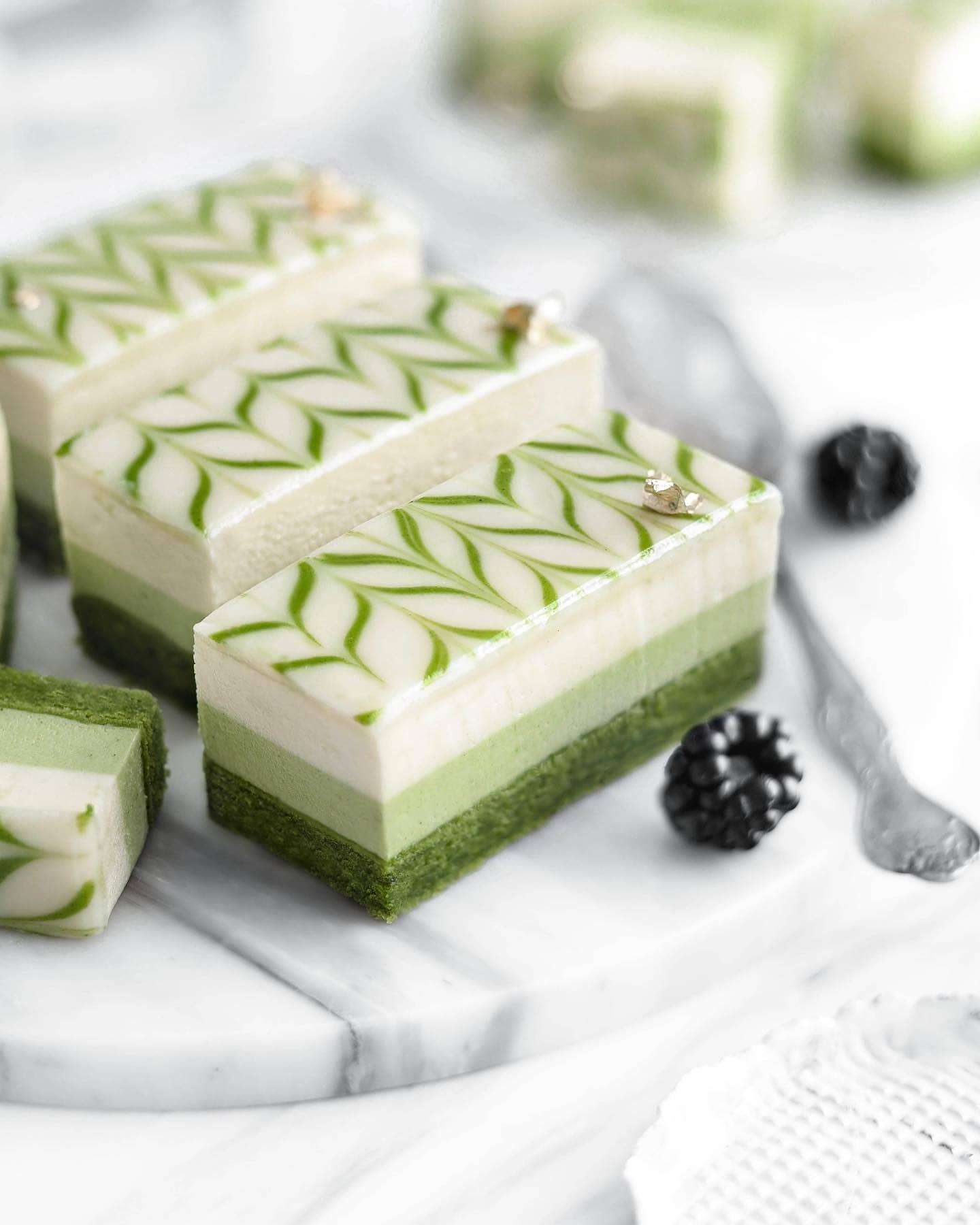 Gluten-Free Matcha and White Chocolate Cake