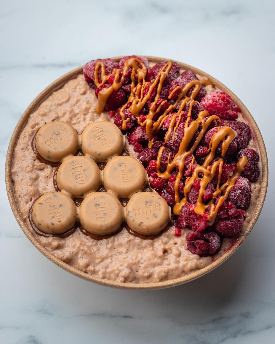 Oat Breakfast Bowl with Yoghurt and Toppings