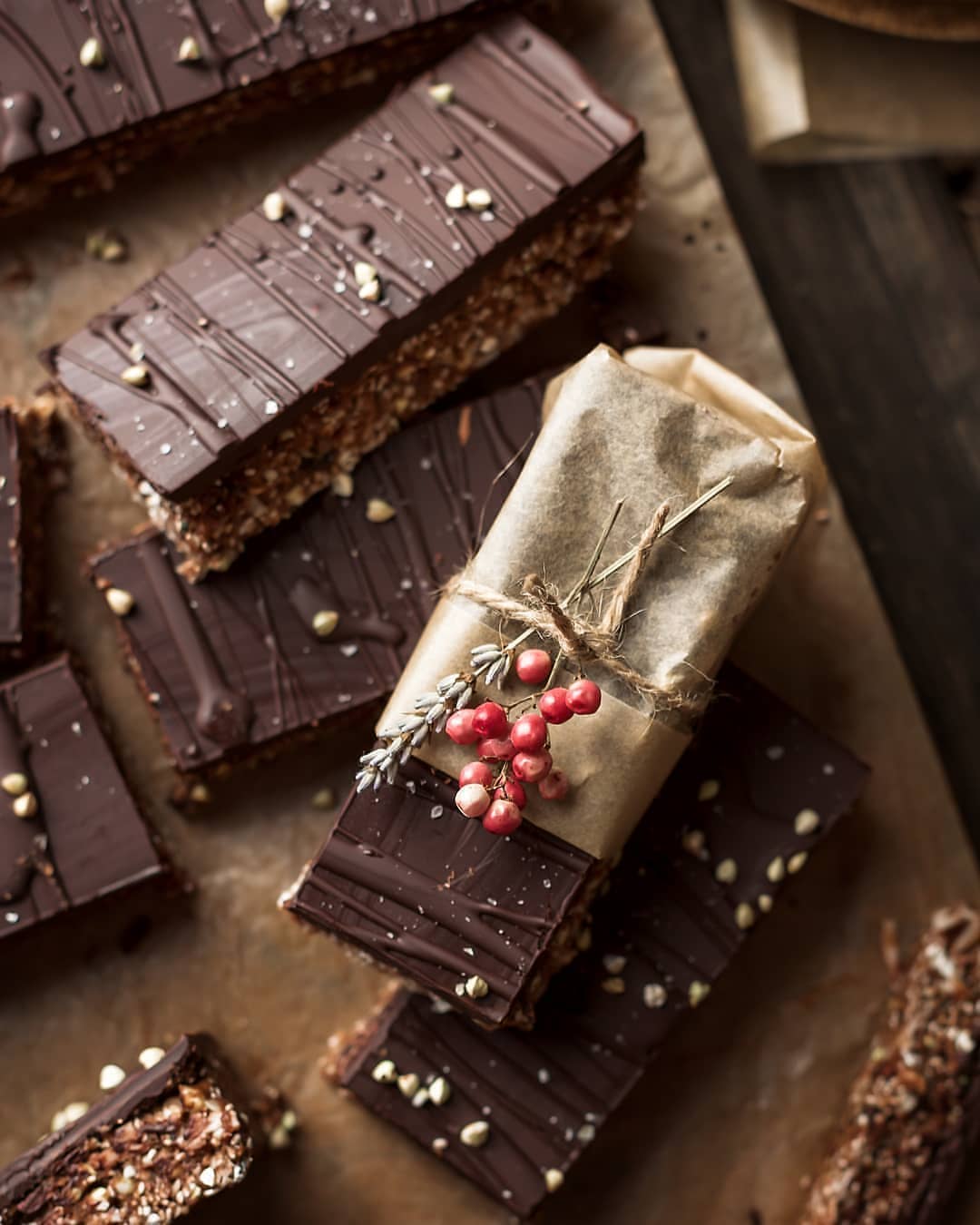 Super Seed Chocolate Tahini Bars