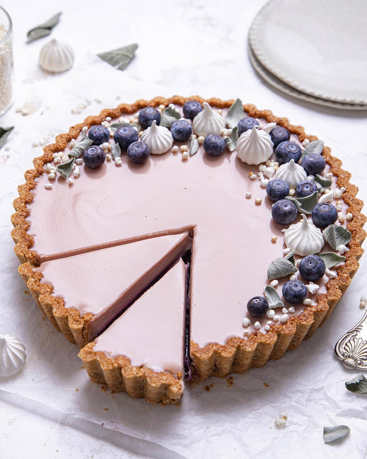 Vegan Creamy Chocolate and Berry Tart