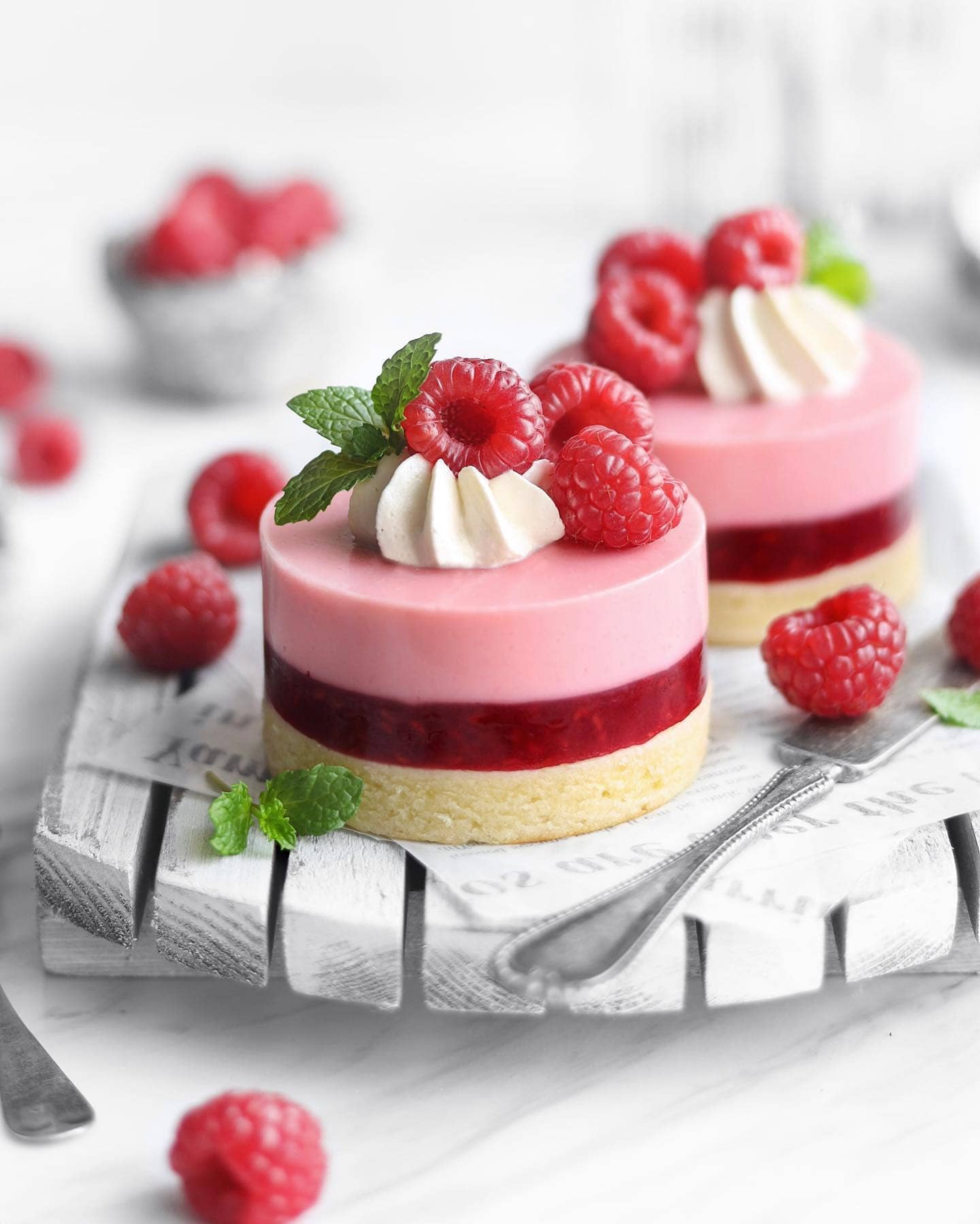 Vegan Raspberry Layer Cake