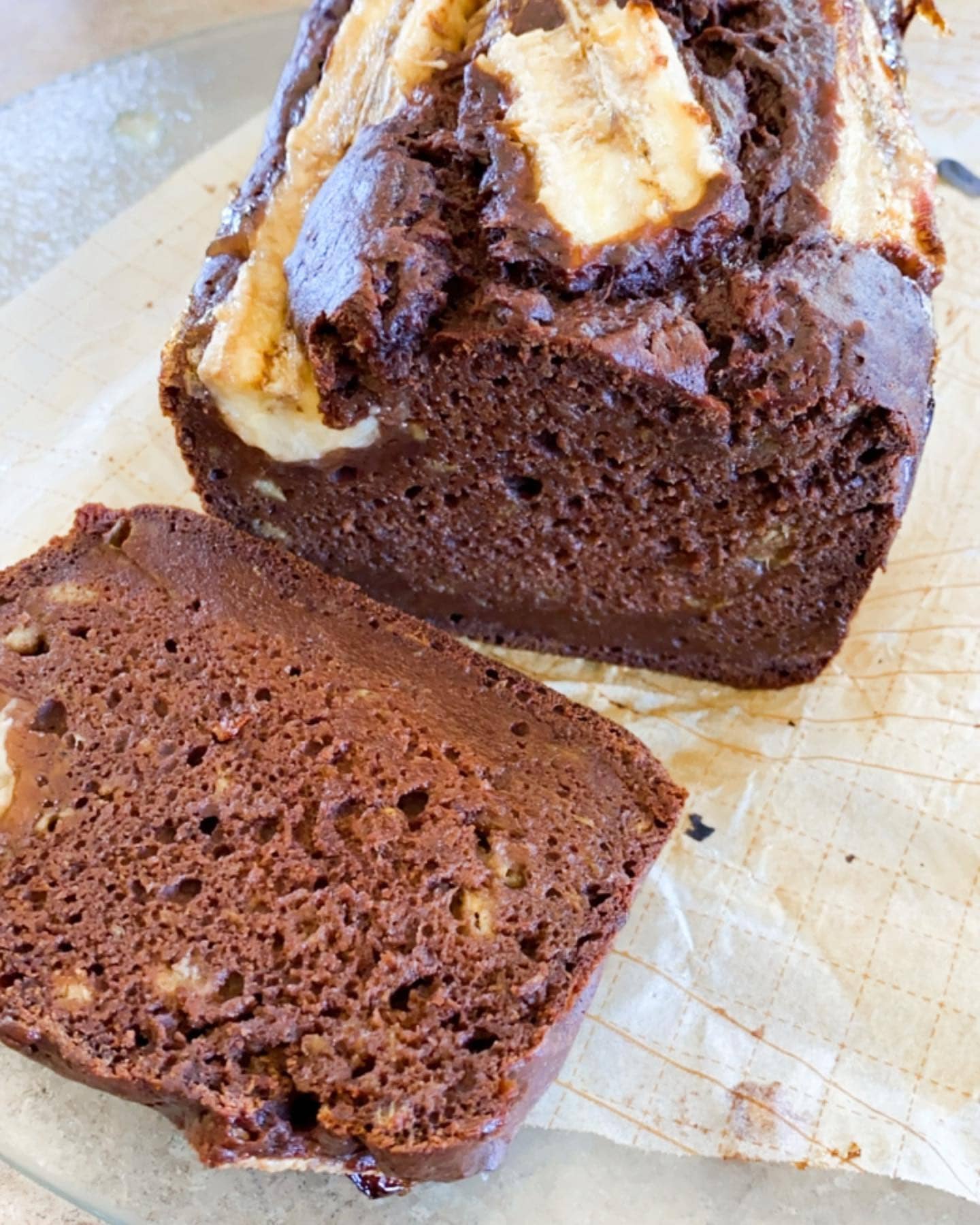 Vegan Chocolate Marble Banana Bread