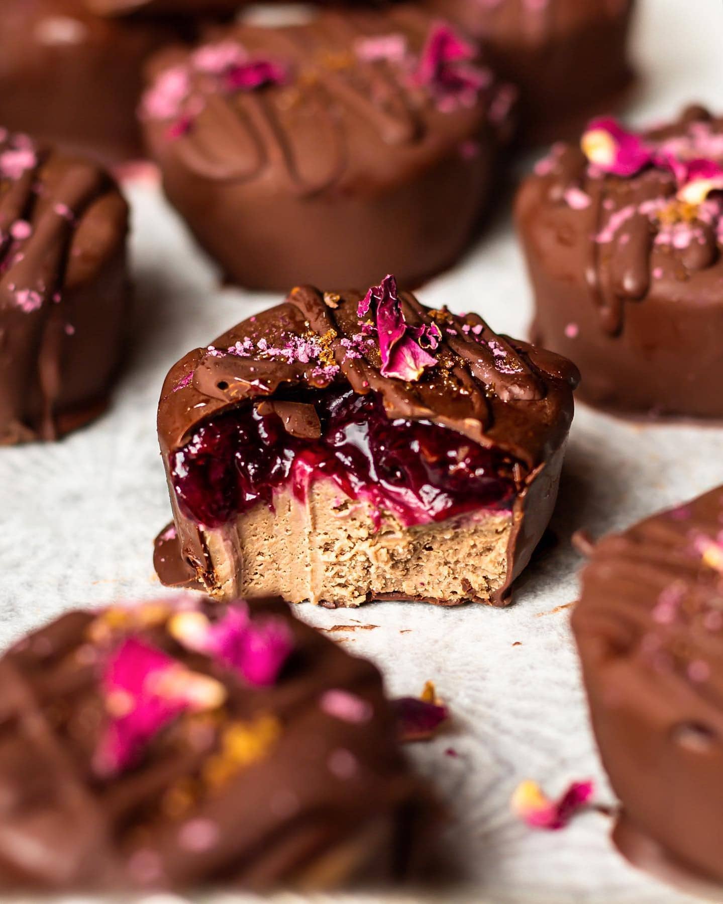No-Bake Cherry and Chocolate Mousse Cups