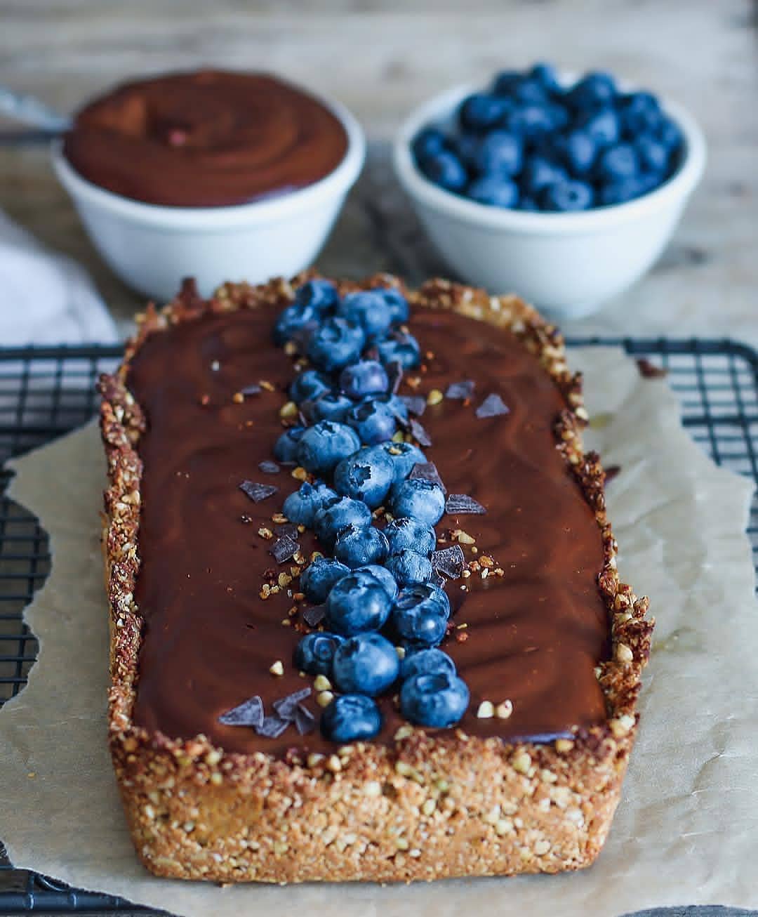 Vegan Buckwheat Almond Tart with Sweet Potato Chocolate
