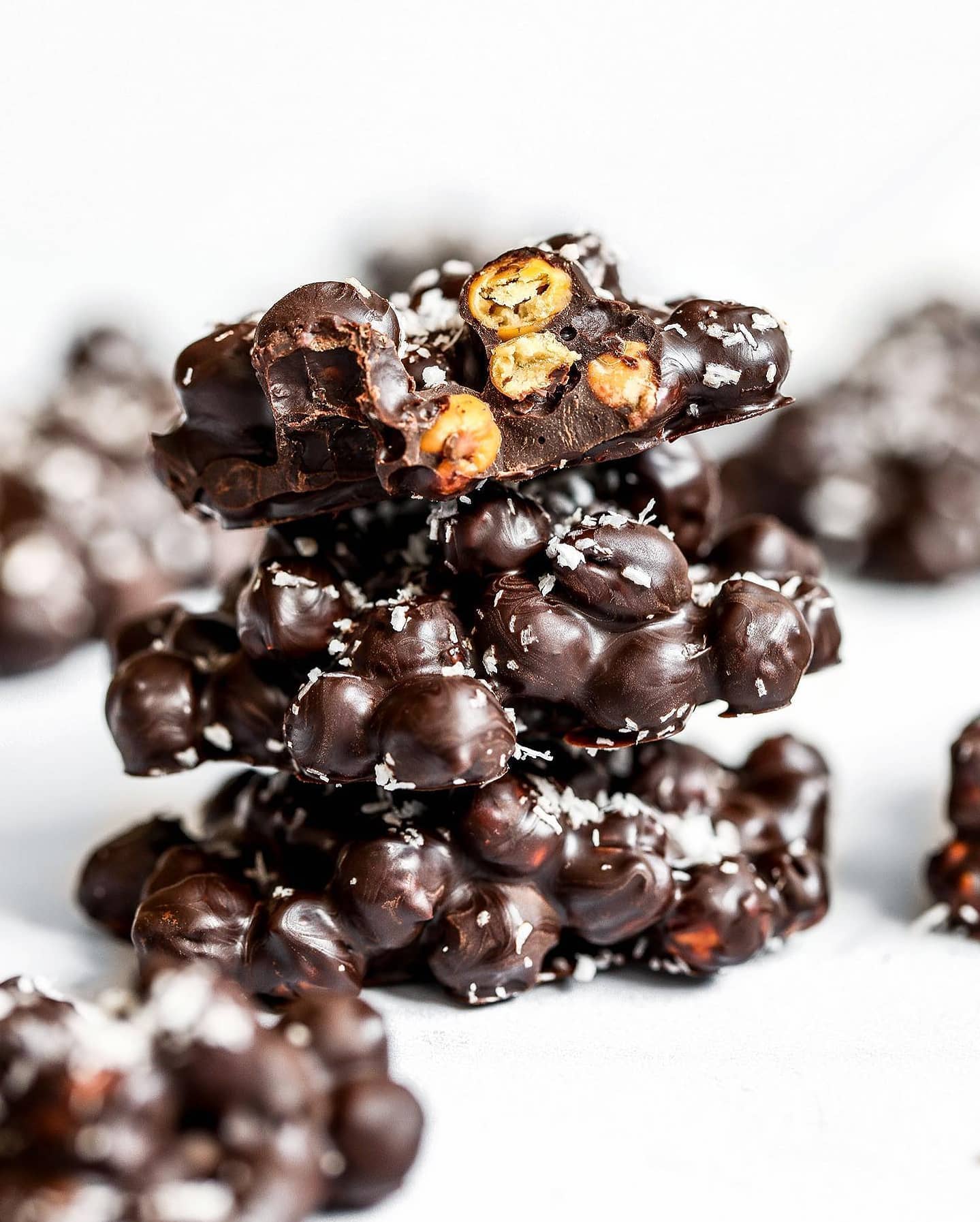 Crunchy Chocolate Chickpeas