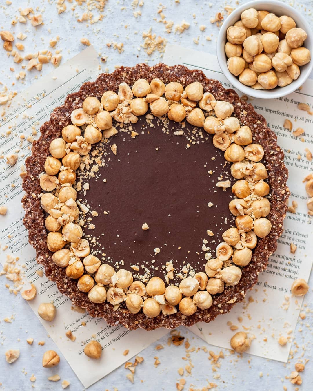 Vegan Chocolate Hazelnut Tart