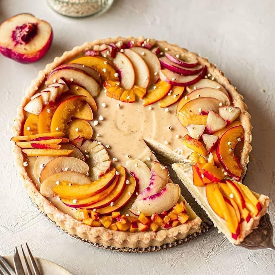 Simple Vegan Nectarine Tart