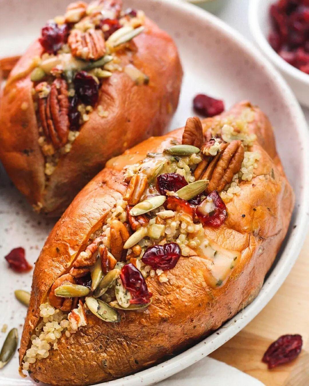 Nutritious Stuffed Sweet Potatoes