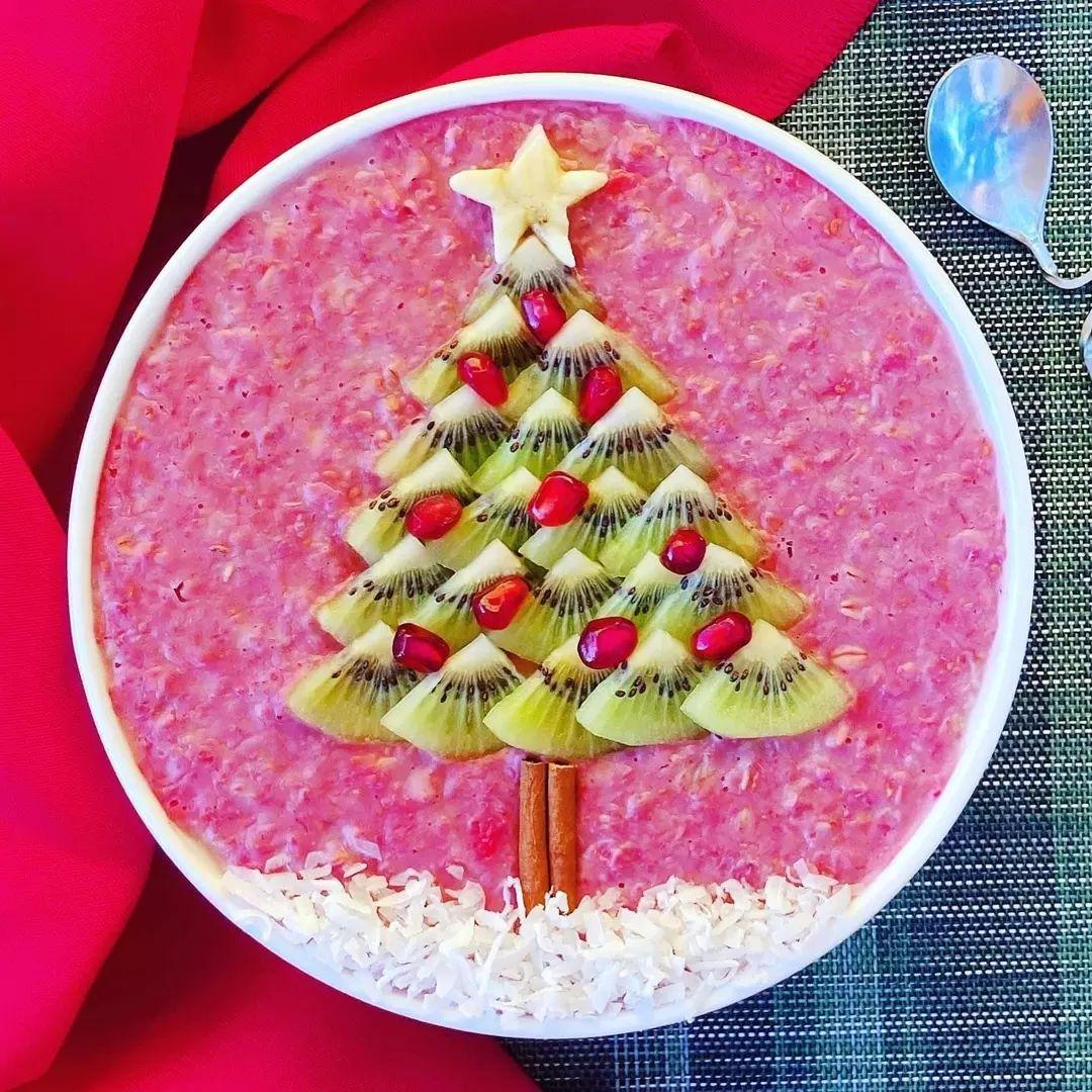 Festive Beet Oatmeal Breakfast Bowl