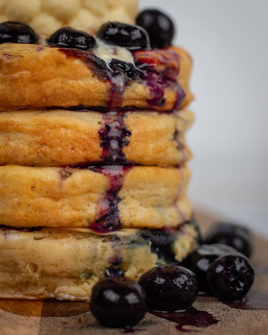 Protein Pancakes with Blueberries and White Chocolate