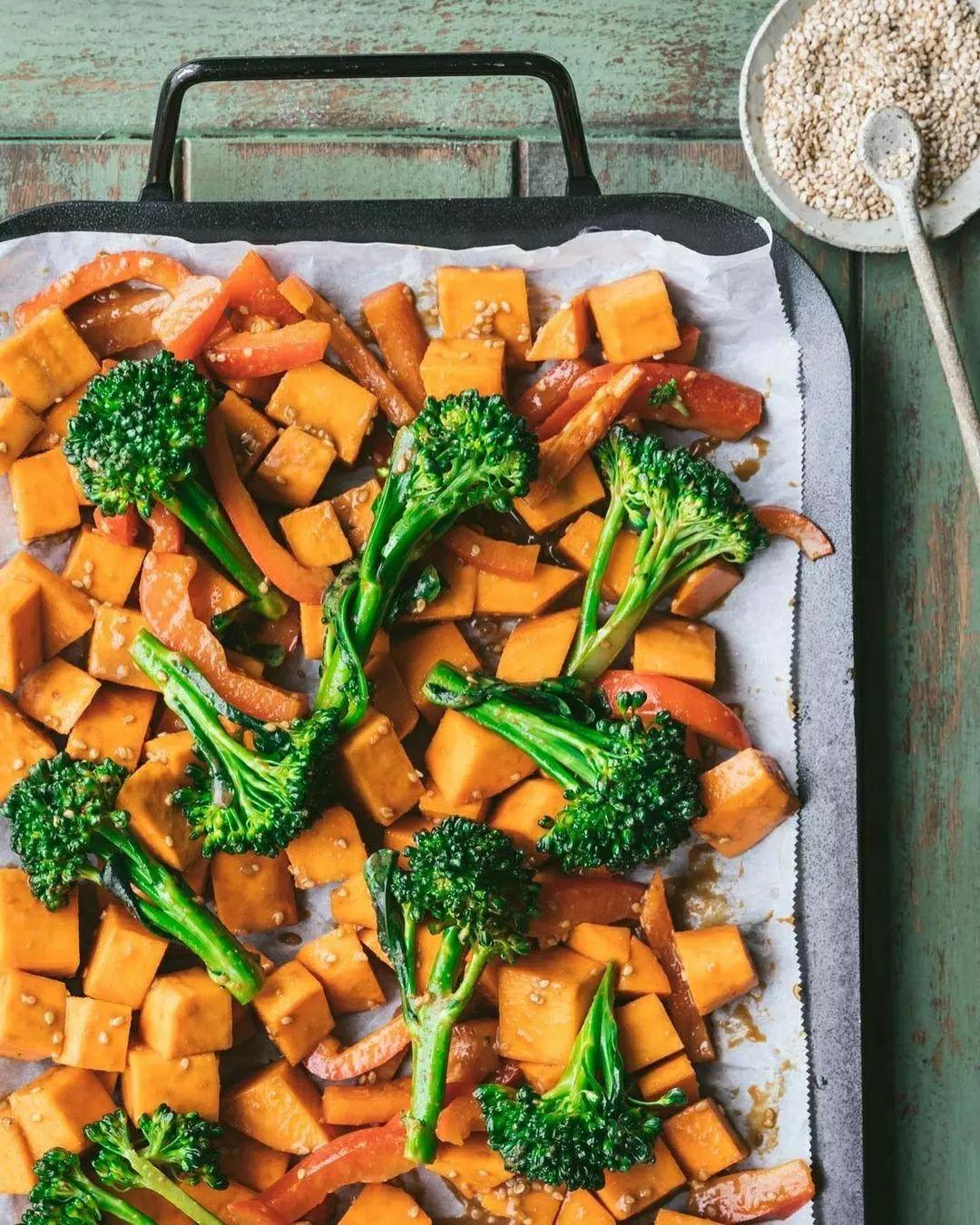 Vegan Sesame Ginger Tray Bake