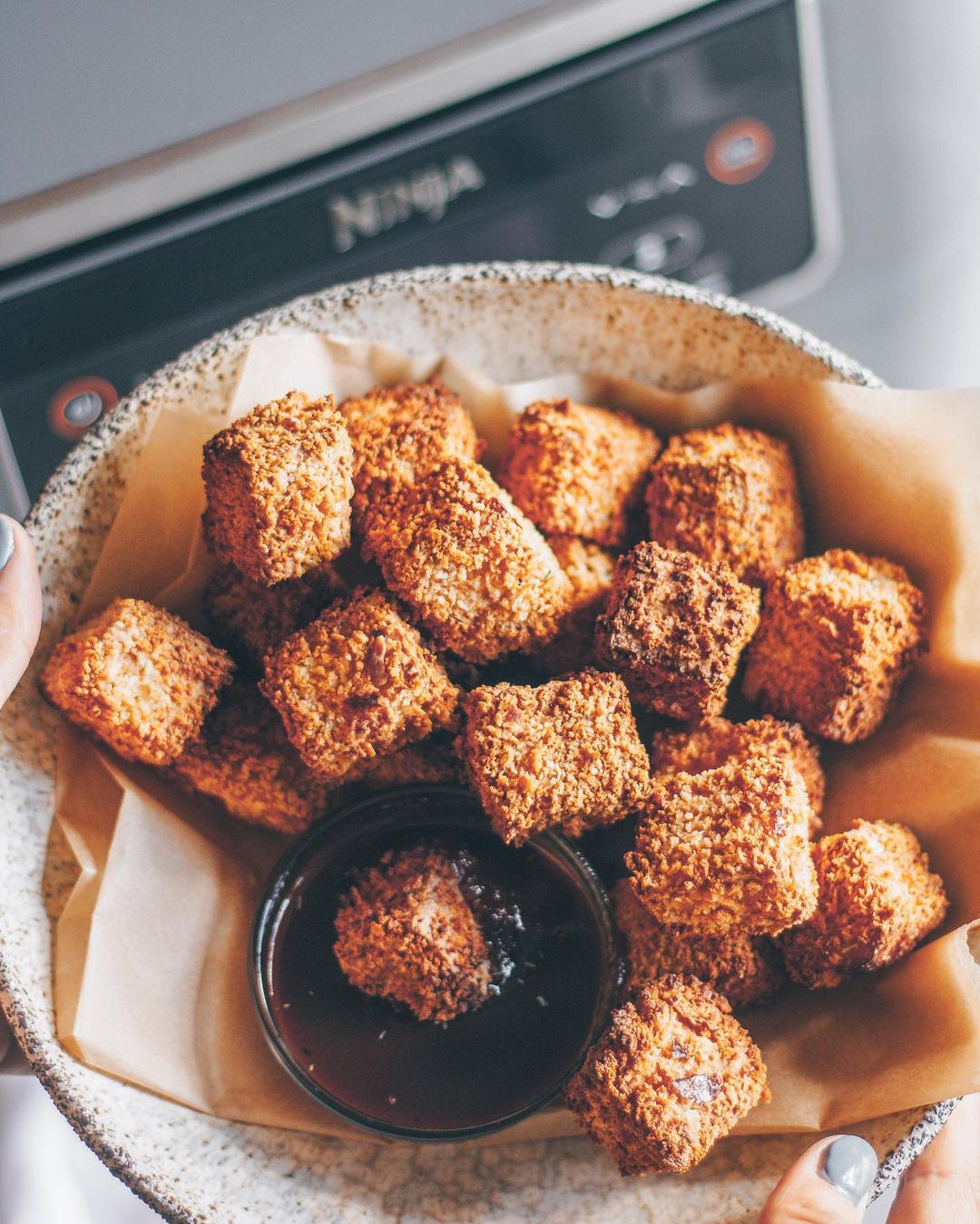 Extra Crispy Popcorn Tofu