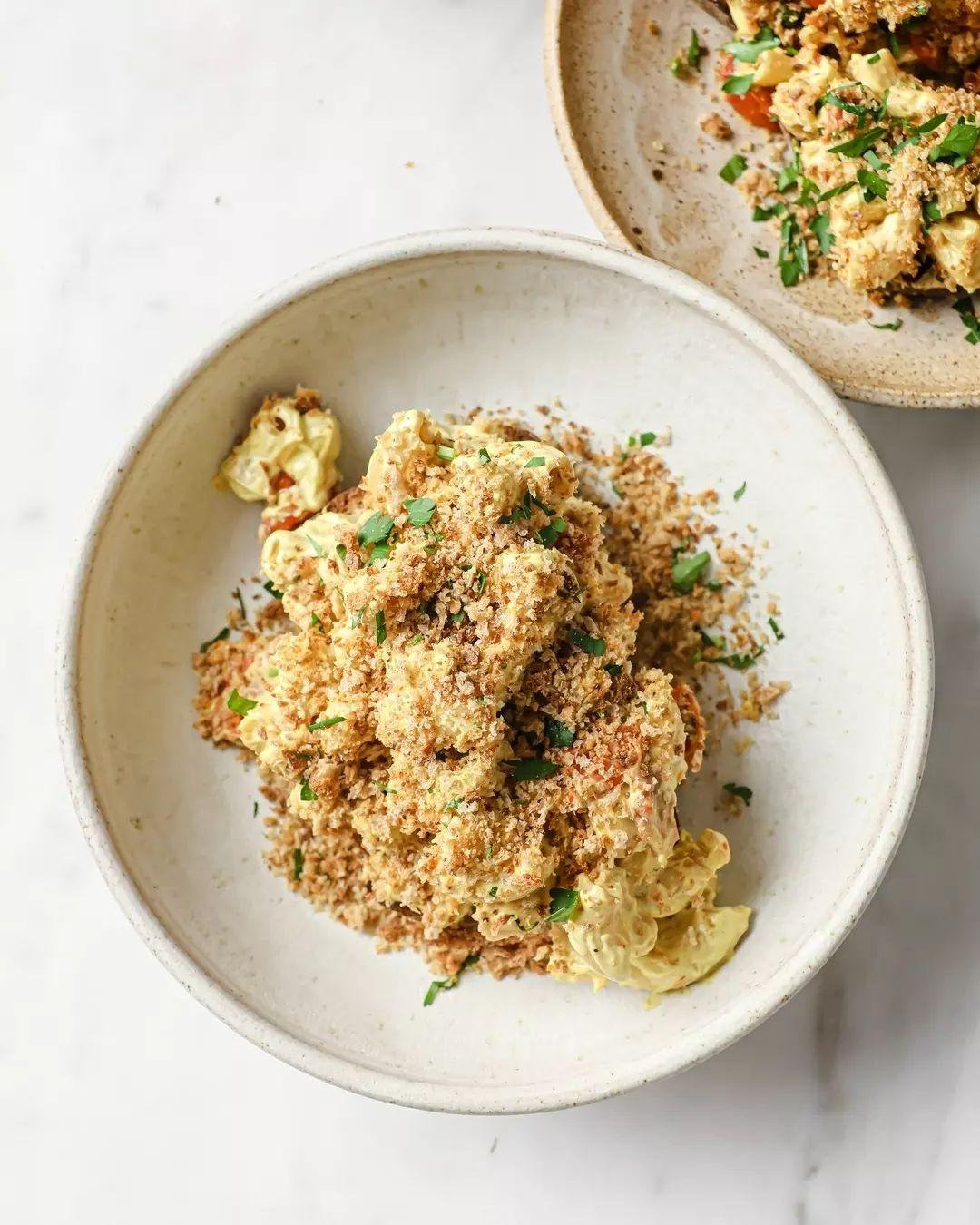 Vegan Mac and Cheese Toast with Cashew Cheese