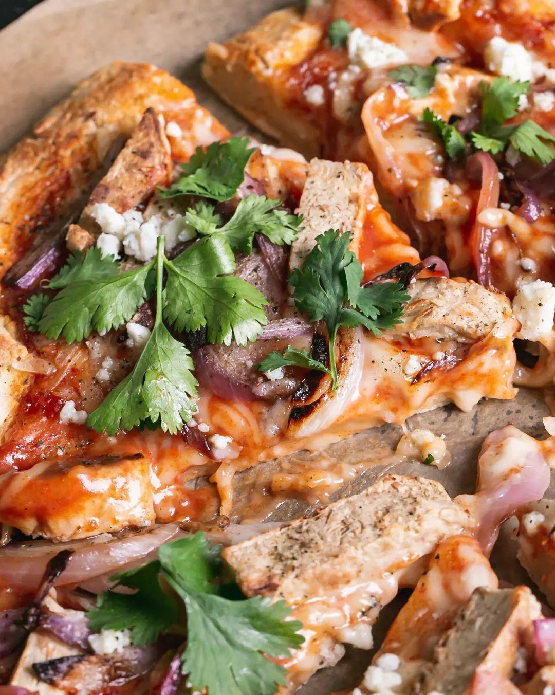 Gf Vegan Bbq Pizza with Gluten-Free Crust and Homemade Sauce