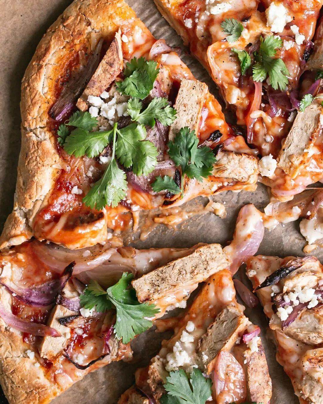 Gf Vegan Bbq Pizza with Gluten-Free Crust and Homemade Sauce