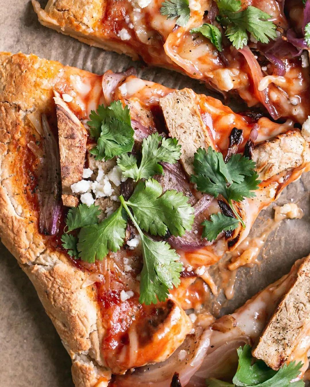 Gf Vegan Bbq Pizza with Gluten-Free Crust and Homemade Sauce