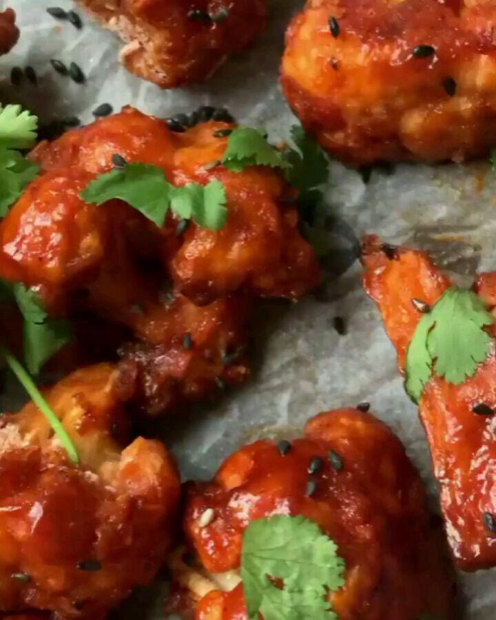 Red Hot Crispy Bbq Cauliflower Bites Recipe 🔥🌶️