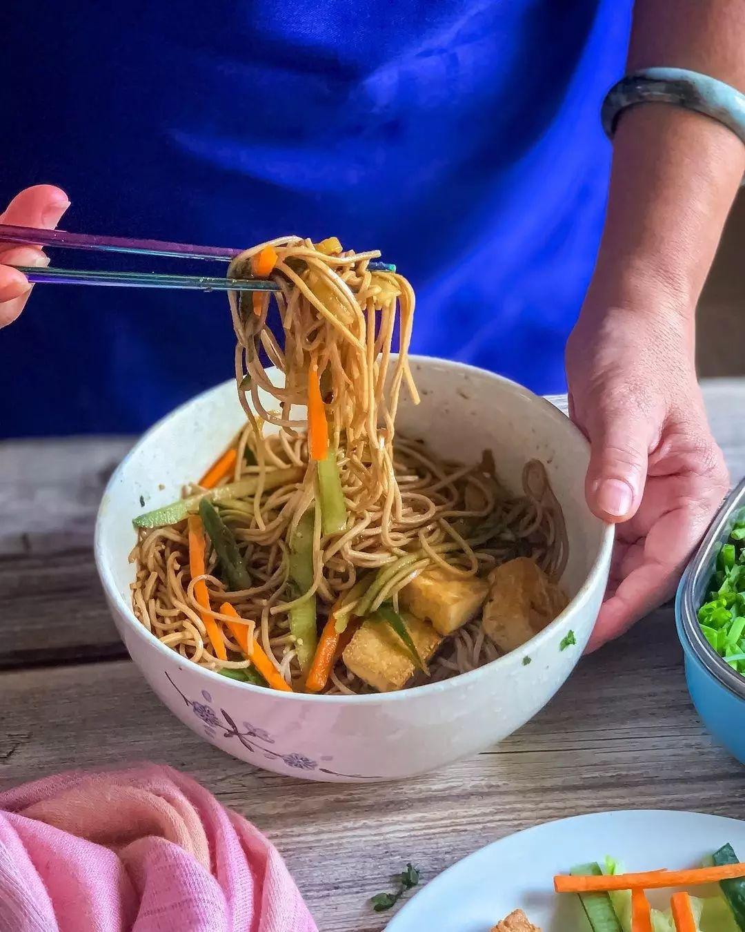Vegan Cold Soba Noodle Salad