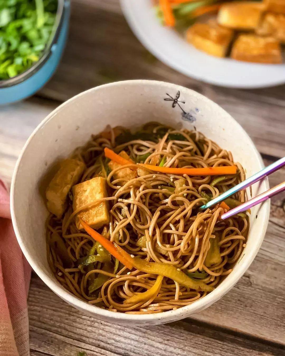 Vegan Cold Soba Noodle Salad