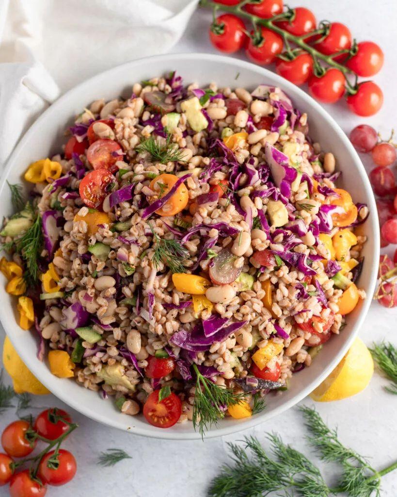 Vegan Summer Farro Salad