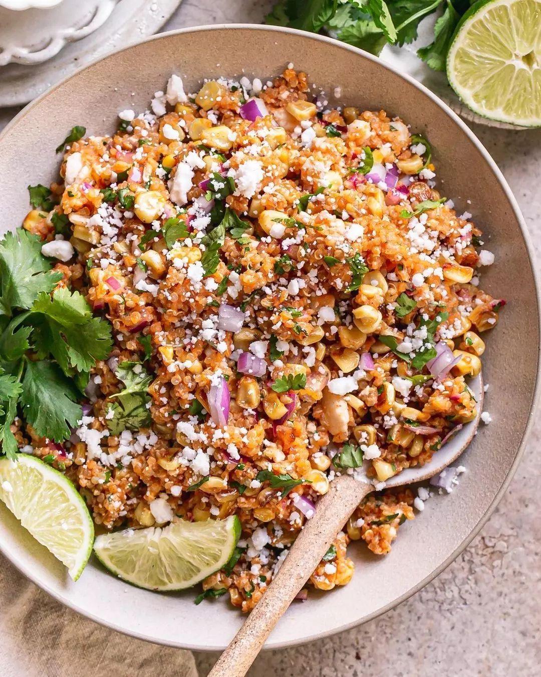 Dairy-Free Mexican Street Corn Quinoa Salad